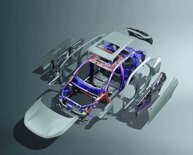 ตัวถังเหล็กแรงดึงสูง 78% พร้อมโครงสร้างนิรภัยดูดซับแรงกระแทก